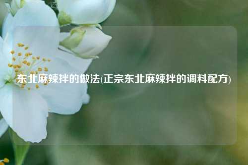 东北麻辣拌的做法(正宗东北麻辣拌的调料配方)
